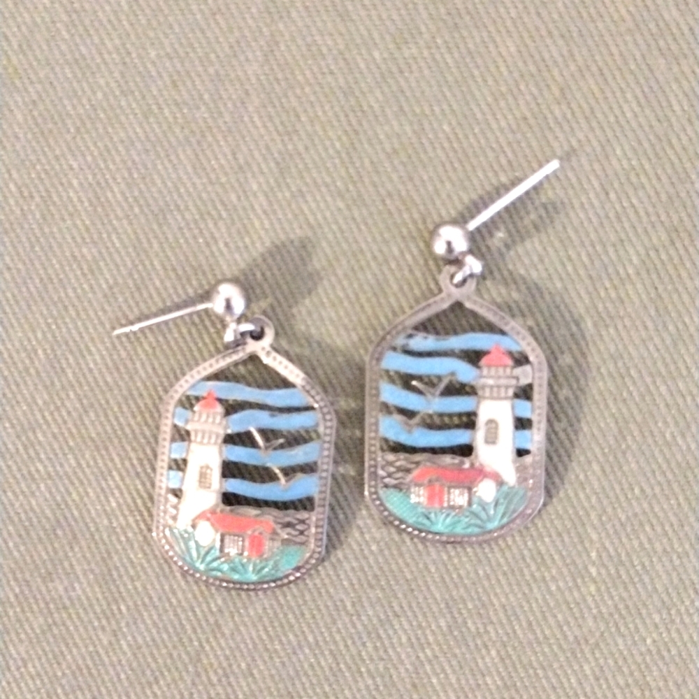 Lighthouse earrings